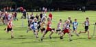 Start of the under-11 boys Northern Cross Country Relays, Graves Park, Sheffield.